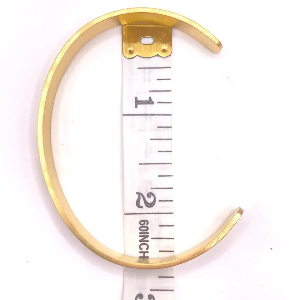 Gold Engraved Cuff Bracelet Maximalist 